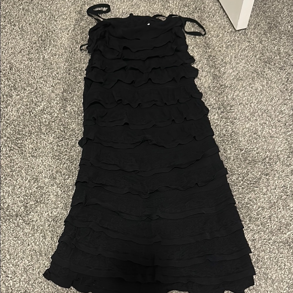 Sandro Black Spaghetti Strap Sundress Cocktail